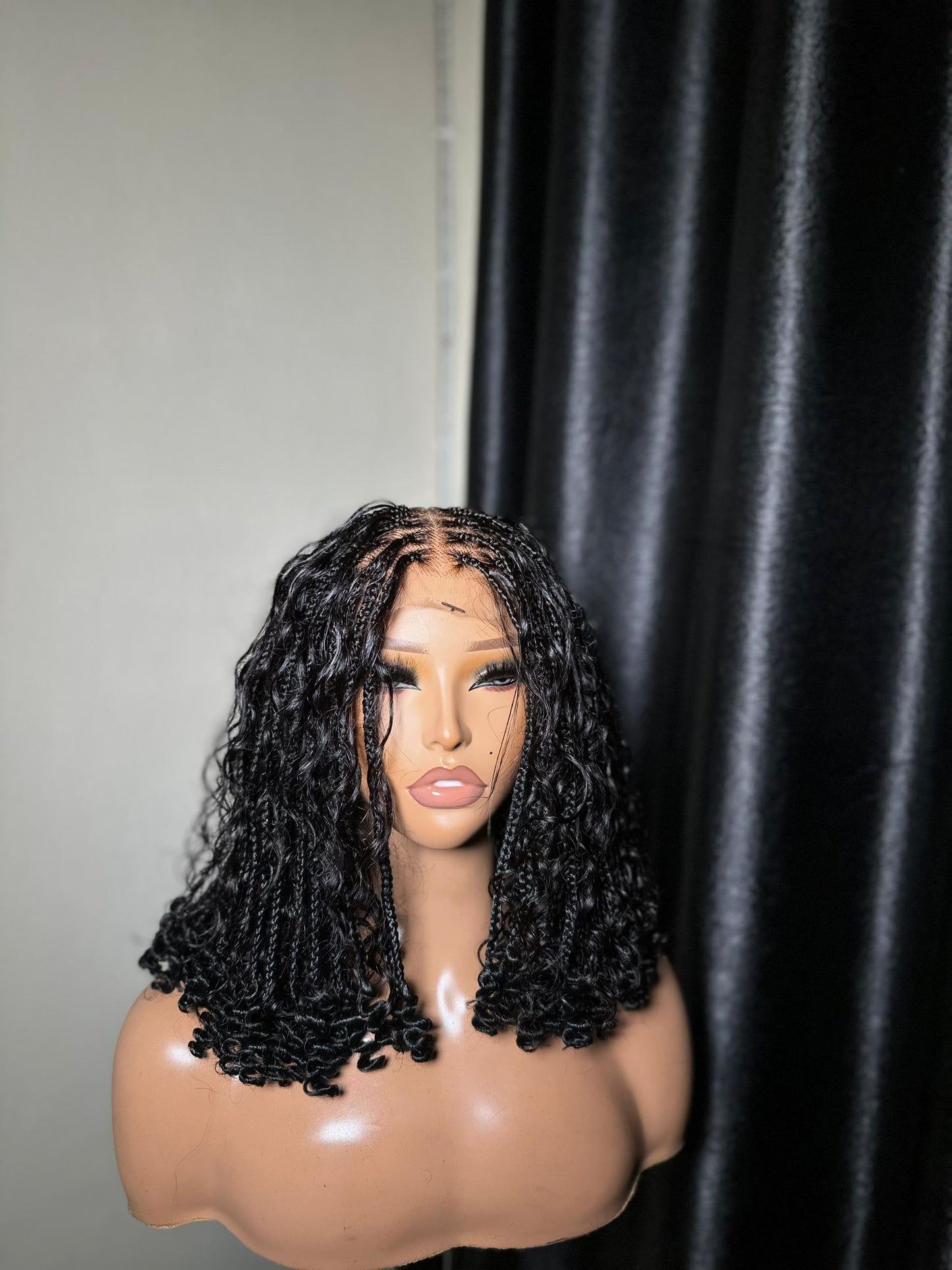 Short boho with human hair curls