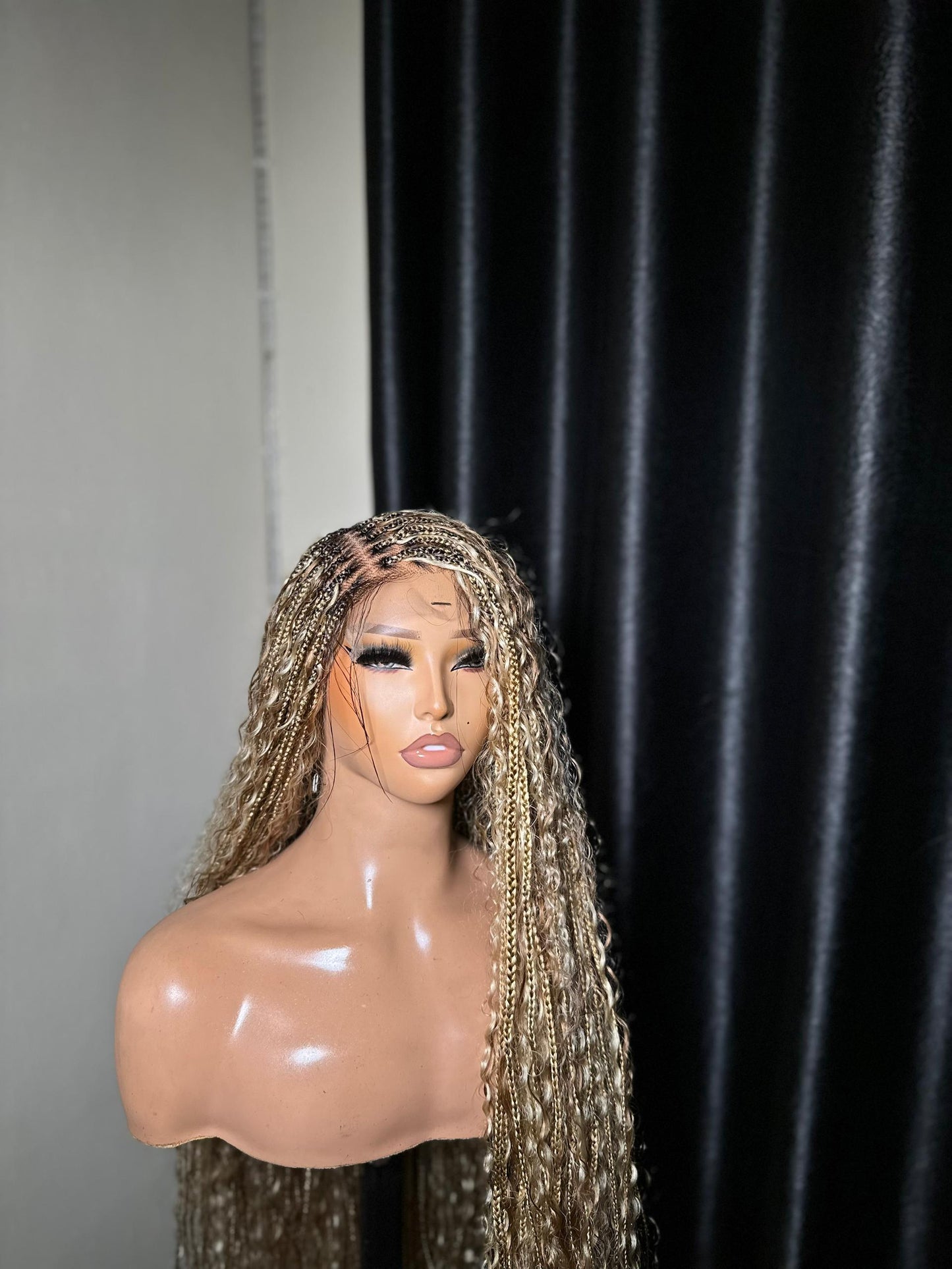Long boho with human hair curls