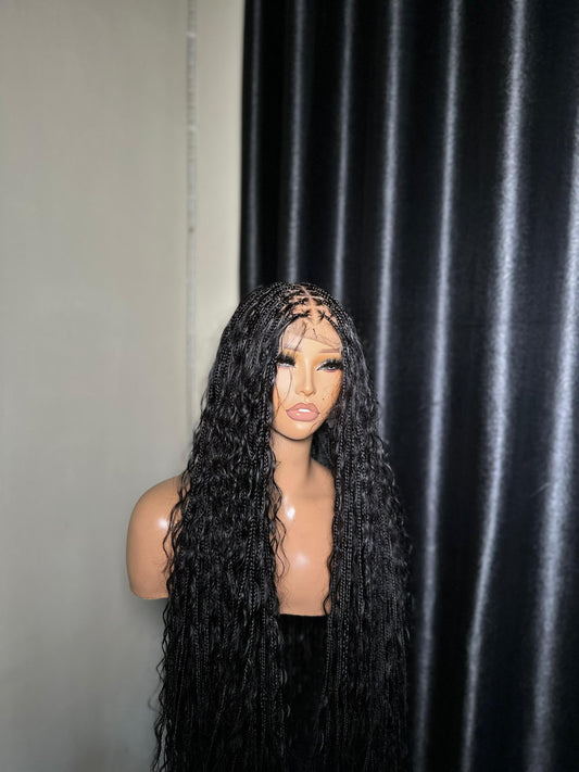Cornrow boho braids