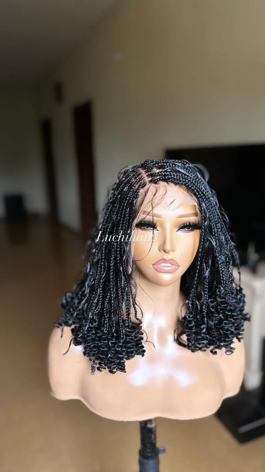Short boho with fiber curls