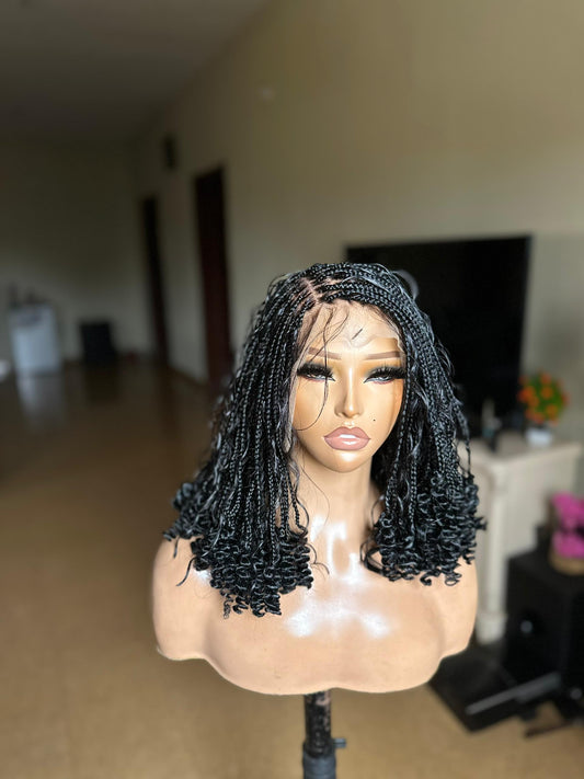 Short boho with fiber curls